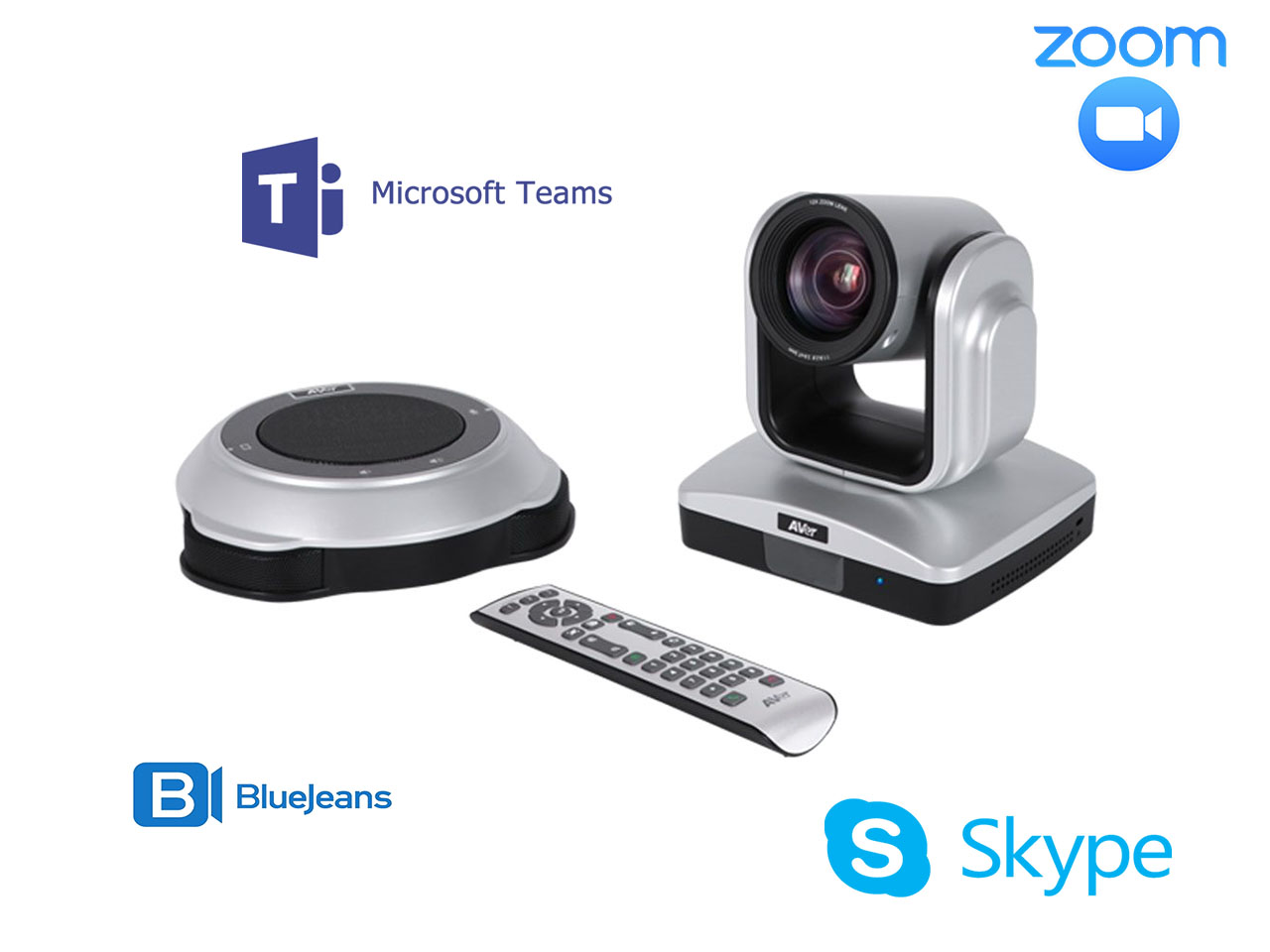 teams zoom skype video conference solution